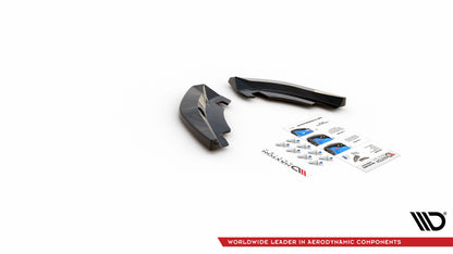 Heck Ansatz Flaps Diffusor für Volkswagen T-Roc Mk1 schwarz matt