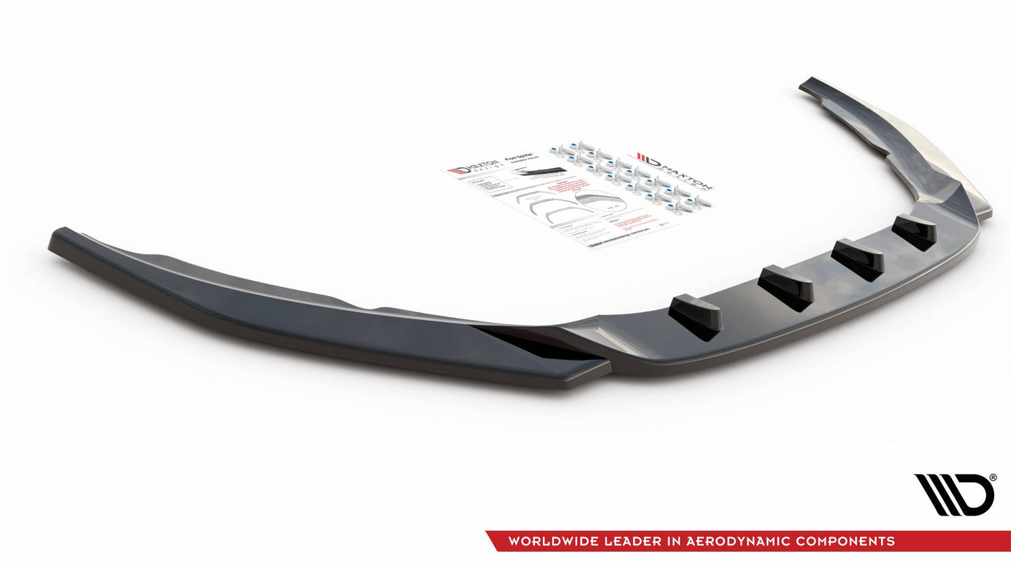 Front Ansatz V.2 für Volvo S60 R-Design Mk2 schwarz Hochglanz