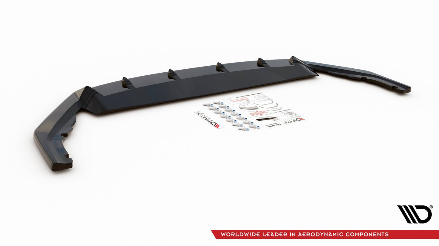 Front Ansatz V.1 für Skoda Octavia RS Mk4 schwarz Hochglanz