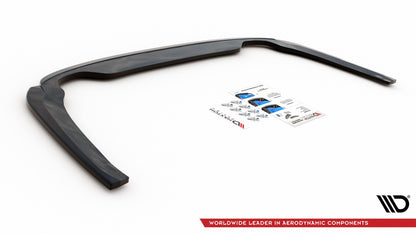 Mittlerer Diffusor Heck Ansatz für Skoda Octavia Mk4 schwarz Hochglanz