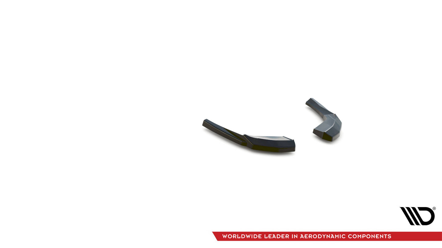 Heck Ansatz Flaps Diffusor für Audi S3 Sportback 8V Facelift Carbon Look