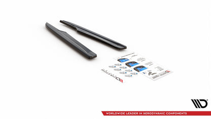 Heck Ansatz Flaps Diffusor V.2 für Skoda Octavia RS Mk3/Mk3 FL Hatchback/Kombi  schwarz Hochglanz
