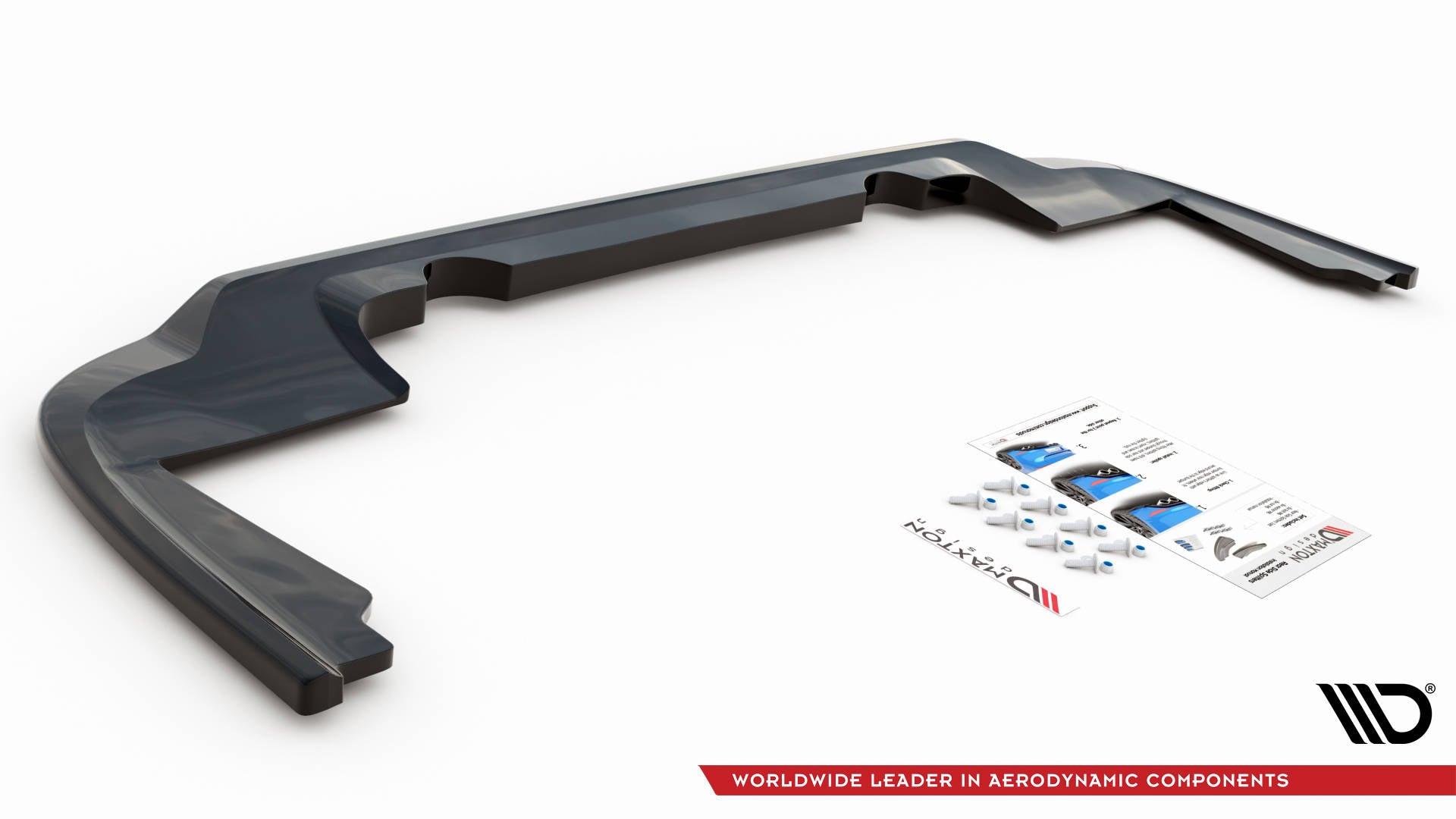 Mittlerer Diffusor Heck Ansatz DTM Look für Peugeot Partner Mk3 Carbon Look