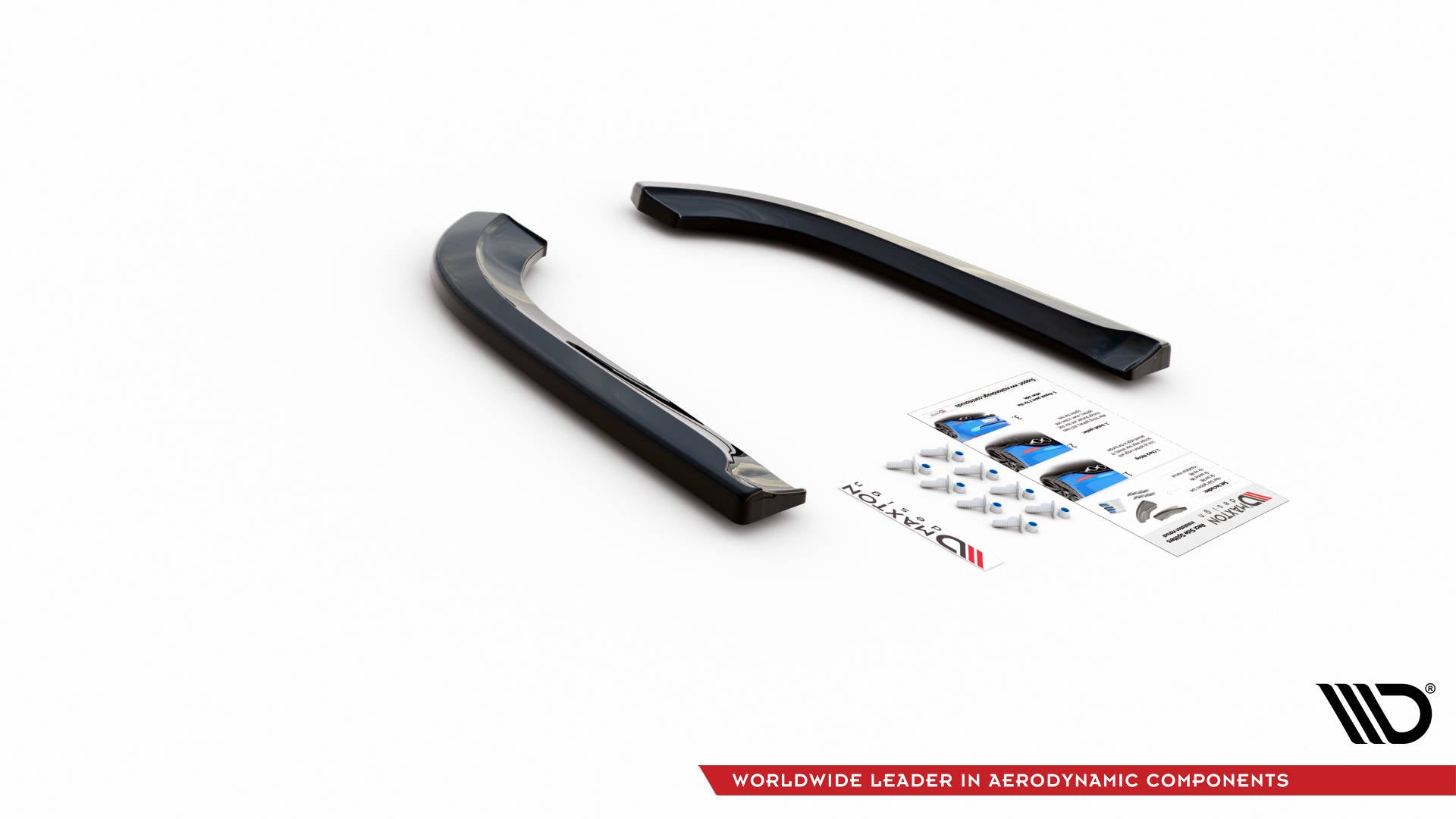 Heck Ansatz Flaps Diffusor für Dodge Durango RT Mk3 schwarz matt