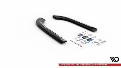 Heck Ansatz Flaps Diffusor für Dodge Durango RT Mk3 schwarz matt