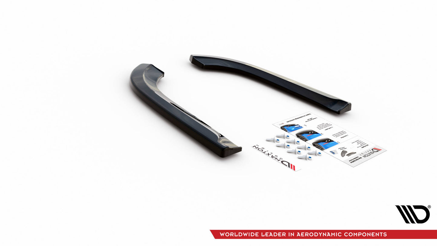 Heck Ansatz Flaps Diffusor für Dodge Durango RT Mk3 schwarz Hochglanz