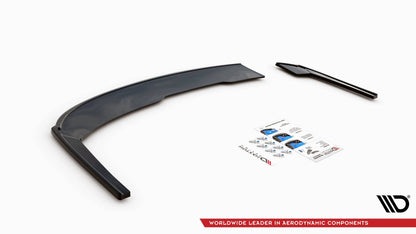 Heck Ansatz Flaps Diffusor V.2 für Audi A4 S-Line B9 schwarz matt
