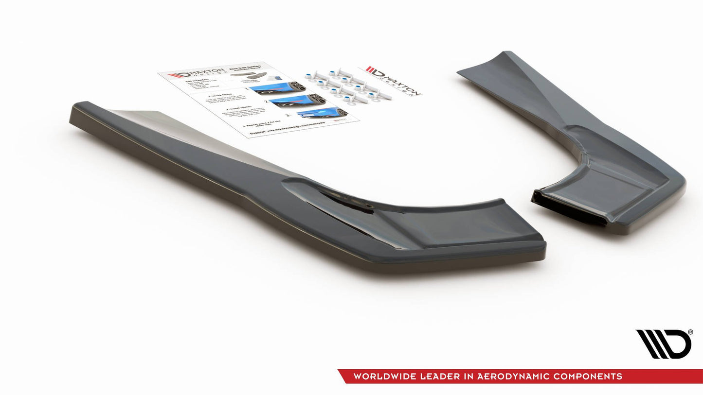 Heck Ansatz Flaps Diffusor für Mercedes-AMG CLA 35 Aero / 45 Aero C118 schwarz matt