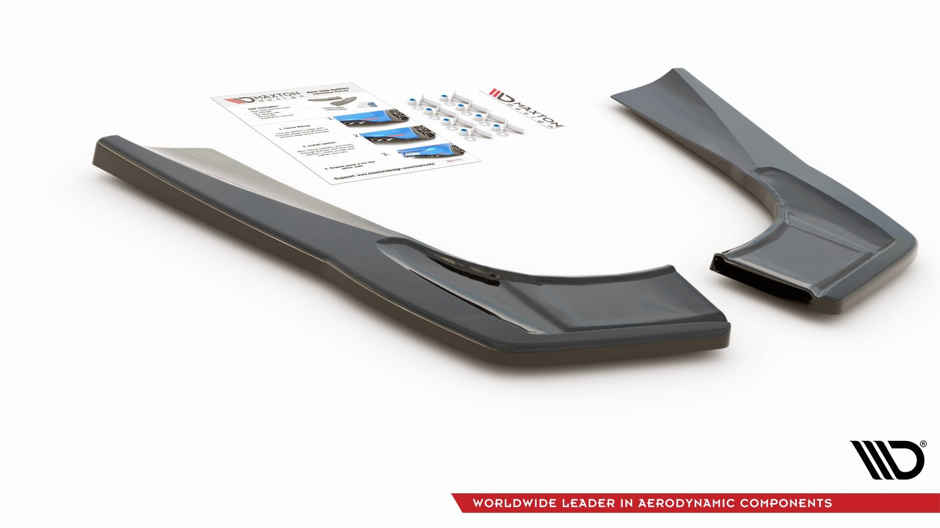 Heck Ansatz Flaps Diffusor für Mercedes-AMG CLA 35 Aero / 45 Aero C118 schwarz matt
