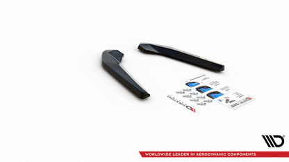 Heck Ansatz Flaps Diffusor für BMW X1 M-Paket F48 schwarz Hochglanz