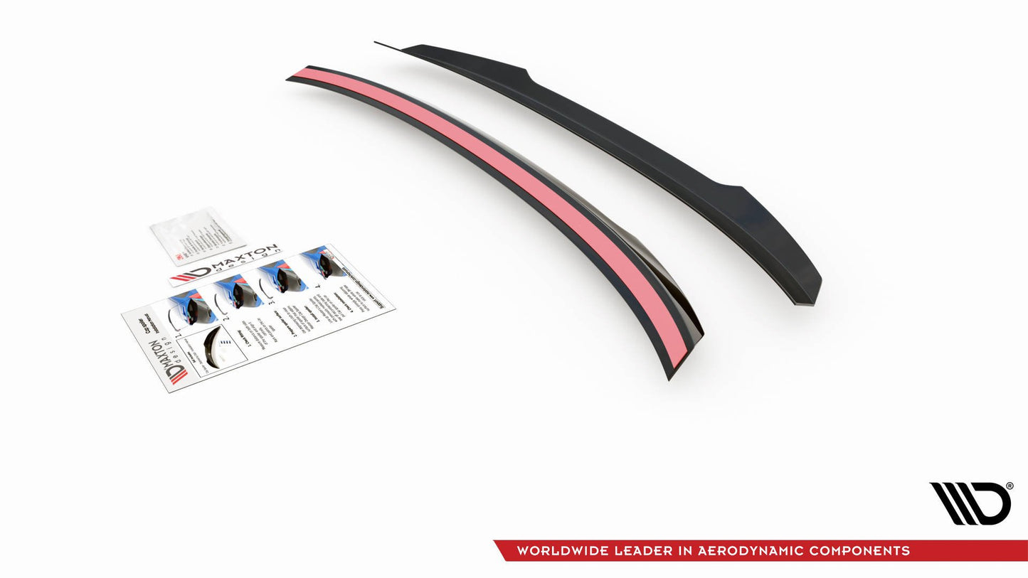 Spoiler CAP für Peugeot 508 Limousine Mk2 schwarz matt