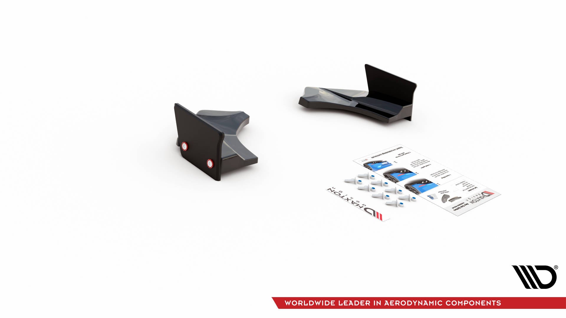 Heck Ansatz Flaps Diffusor +Flaps für V.4 Ford Fiesta ST Mk8