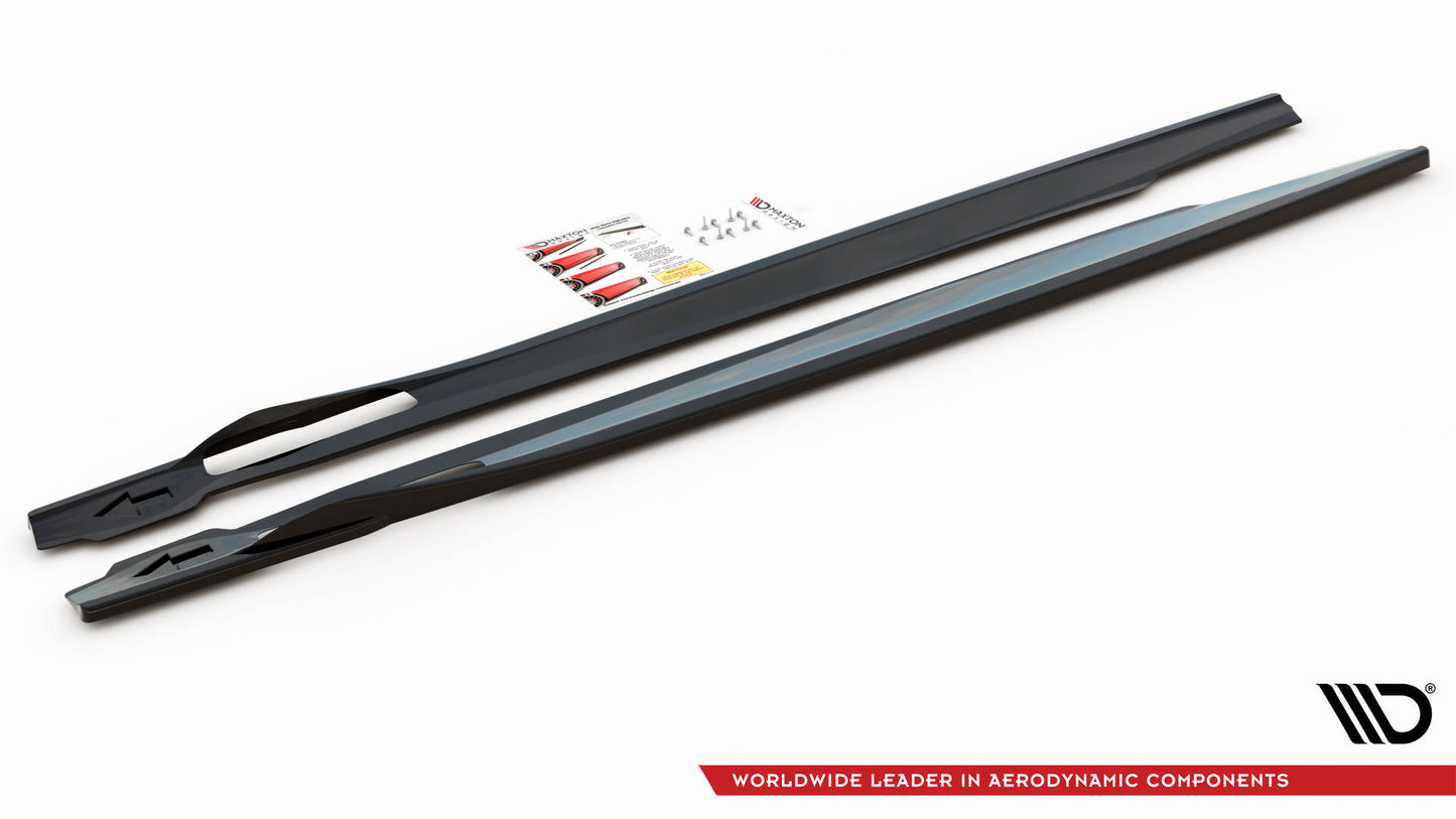 Seitenschweller Ansatz für BMW X6 M-Paket G06 Carbon Look