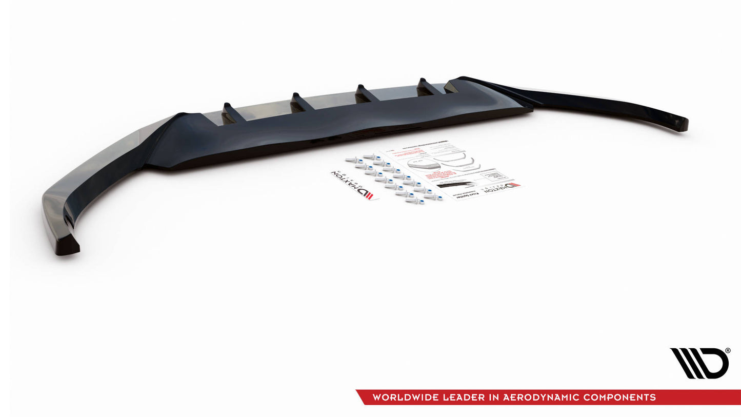 Front Ansatz V.2 für Volkswagen Passat B8 Facelift schwarz matt
