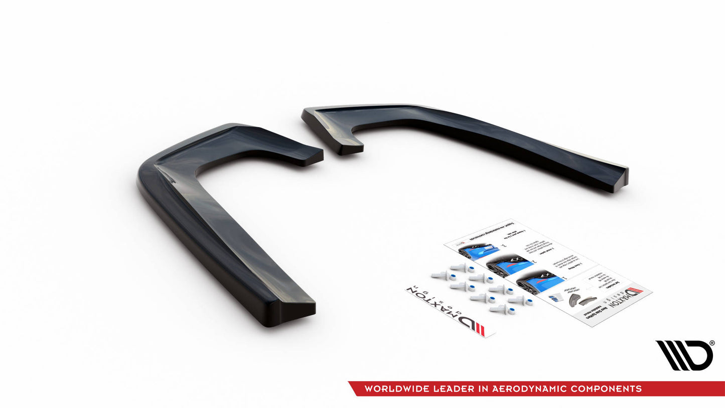 Heck Ansatz Flaps Diffusor V.2 für Mercedes-Benz GLE Coupe 63 AMG C292 Carbon Look