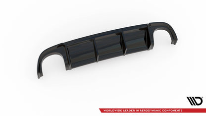 Diffusor Heck Ansatz für Audi RS4 B7 Carbon Look
