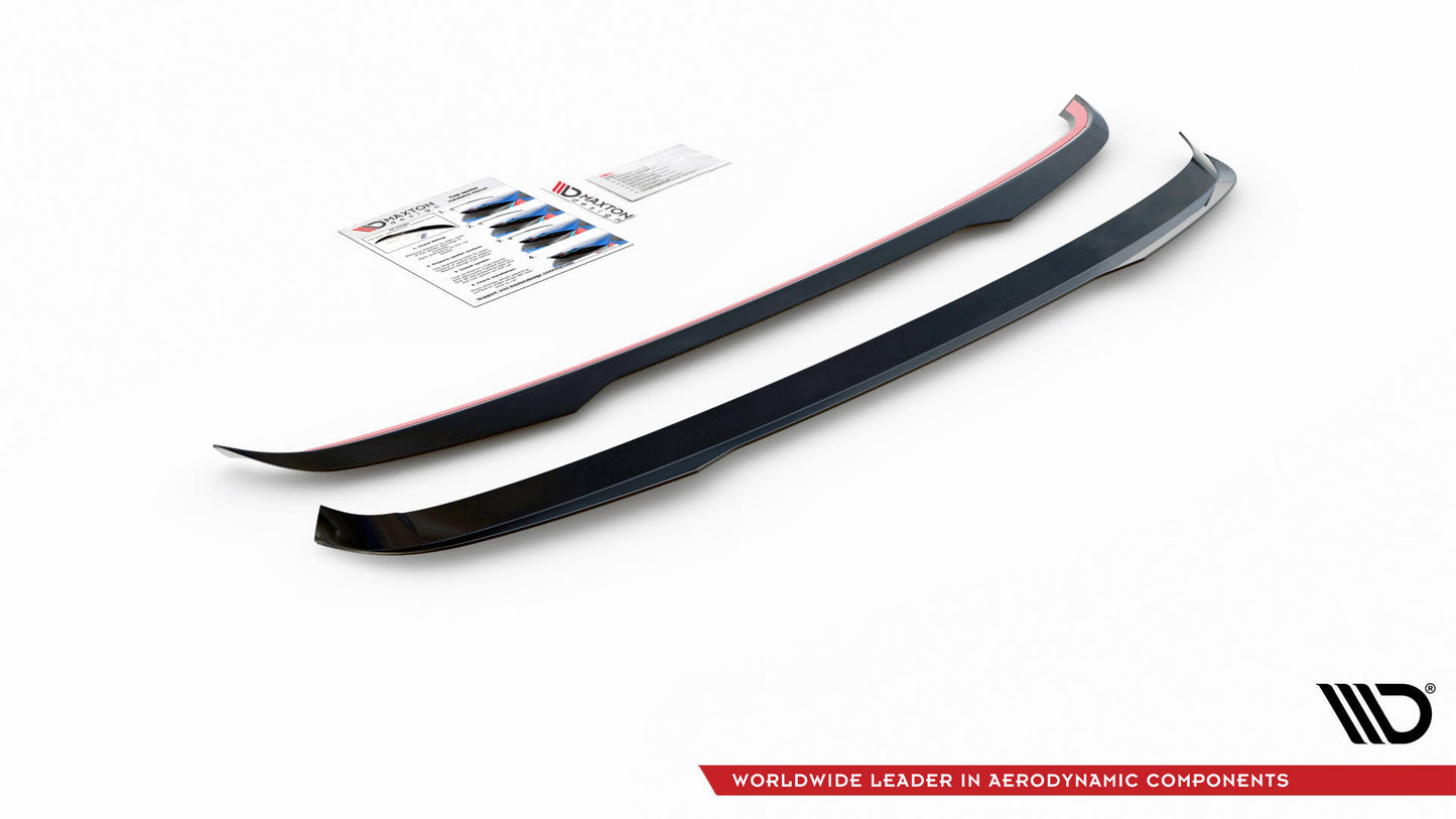 Spoiler CAP für Volkswagen Tiguan Mk2 schwarz Hochglanz