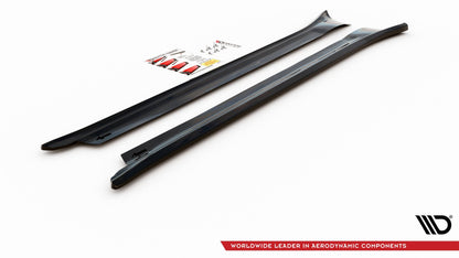 Seitenschweller Ansatz für Porsche 911 Carrera 991 schwarz matt