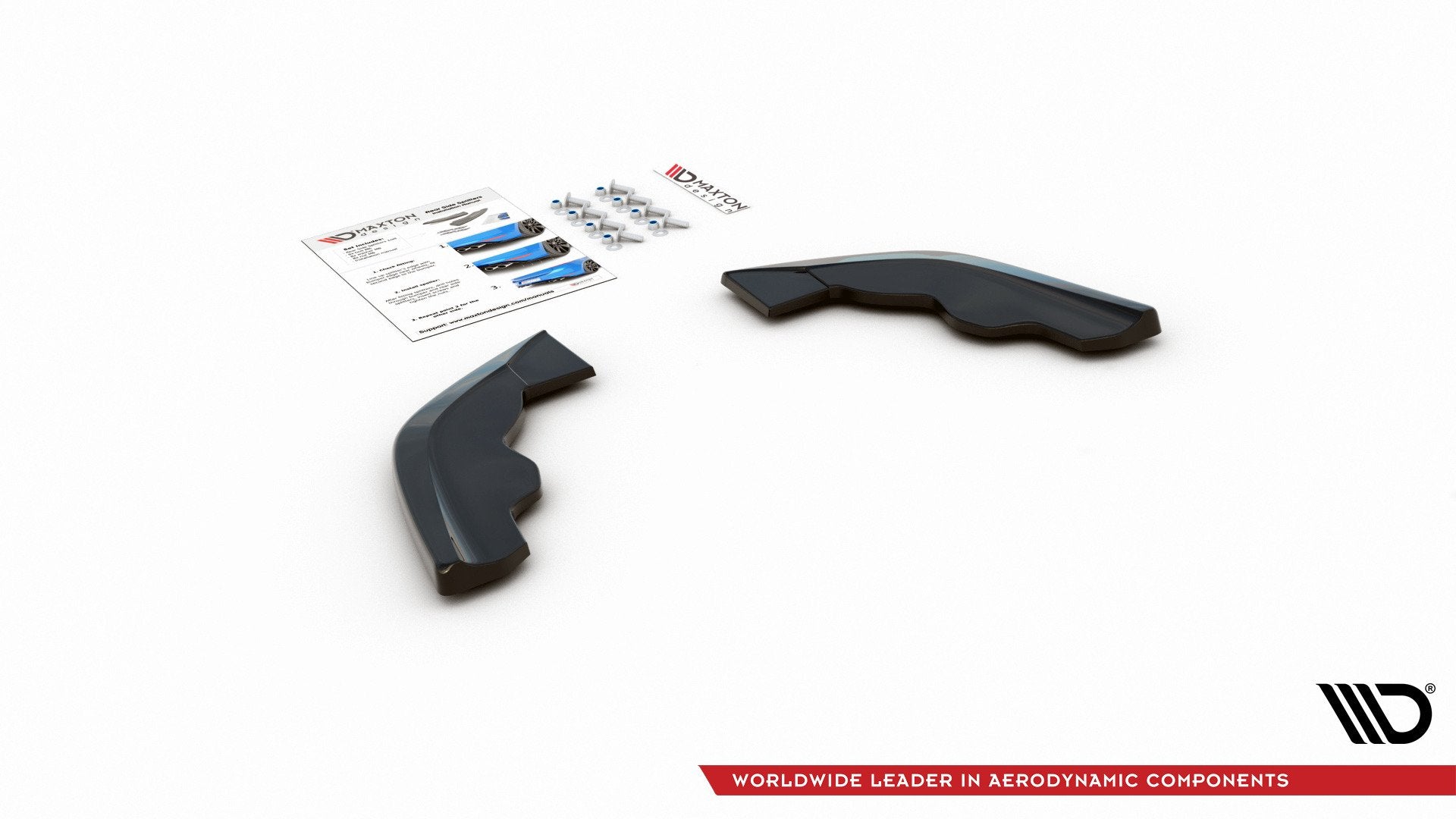 Heck Ansatz Flaps Diffusor V.3 für BMW 1er F40 M-Paket/ M135i Carbon Look