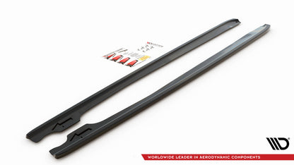 Seitenschweller Ansatz für V.2 für BMW 3er Coupe M-Paket E46 schwarz Hochglanz