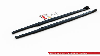 Seitenschweller Ansatz für Toyota Corolla XII Hatchback schwarz matt
