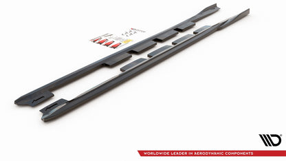 Seitenschweller Ansatz für Ford Mondeo Mk5 Facelift/Preface Carbon Look