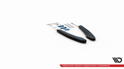 Heck Ansatz Flaps Diffusor für Audi S3 Limousine 8Y schwarz matt