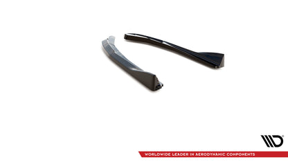 Heck Ansatz Flaps Diffusor V.2 für BMW 4er Gran Coupe M-Paket G26 Carbon Look