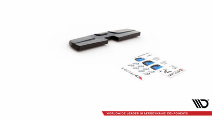 Mittlerer Diffusor Heck Ansatz für Nissan 370Z Nismo Facelift schwarz matt