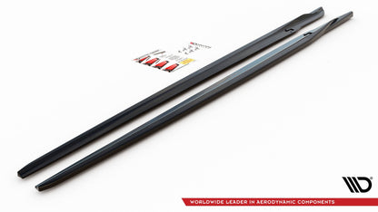 Seitenschweller Ansatz für V.2 für BMW M8 Gran Coupe F93 / 8 Gran Coupe M-Paket G16 Carbon Look