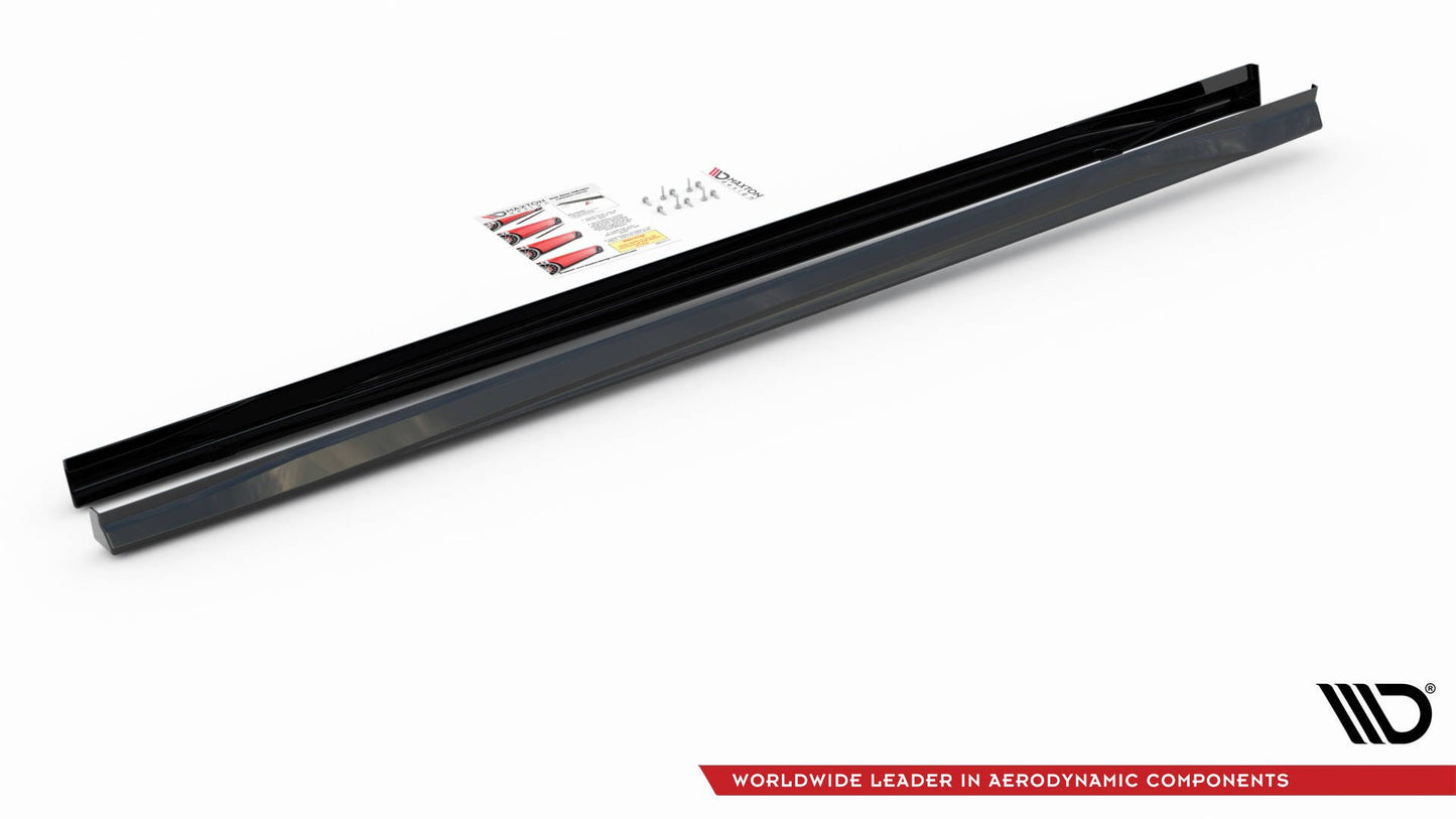 Seitenschweller Ansatz für V.3 für Volkswagen Golf 8 GTI schwarz matt