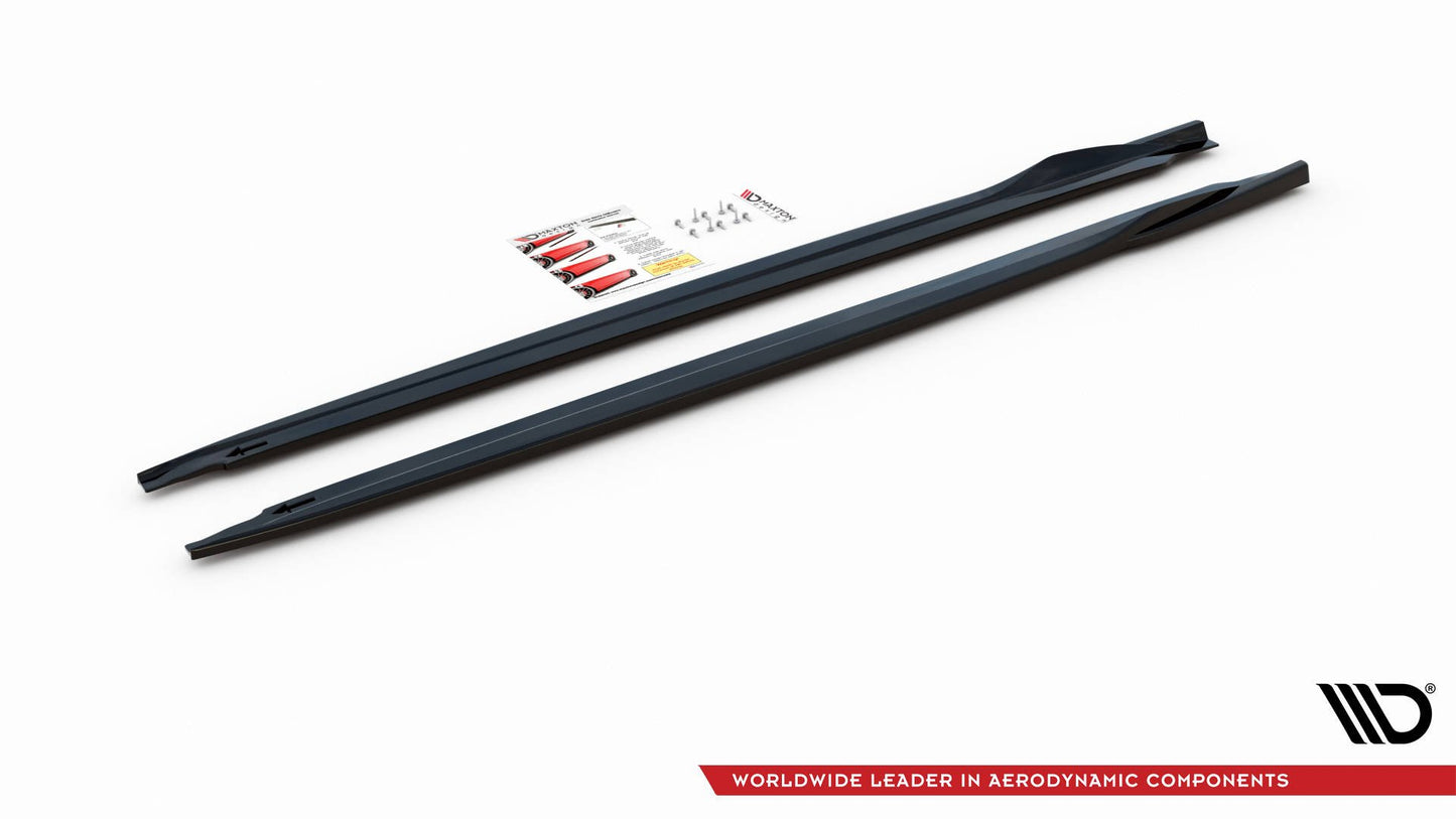 Seitenschweller Ansatz für Volkswagen Up GTI schwarz matt