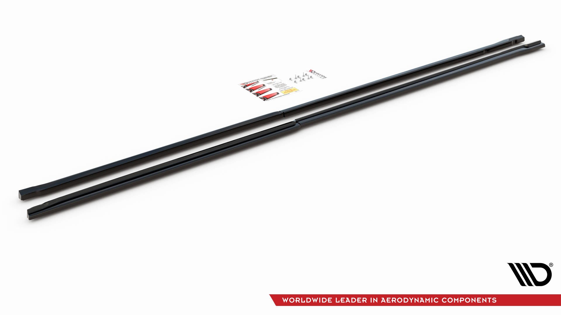 Seitenschweller Ansatz für Mercedes-Benz Vito Extra Long W447 Facelift schwarz matt