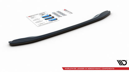 Mittlerer Diffusor Heck Ansatz für BMW X2 F39 M-Paket schwarz matt