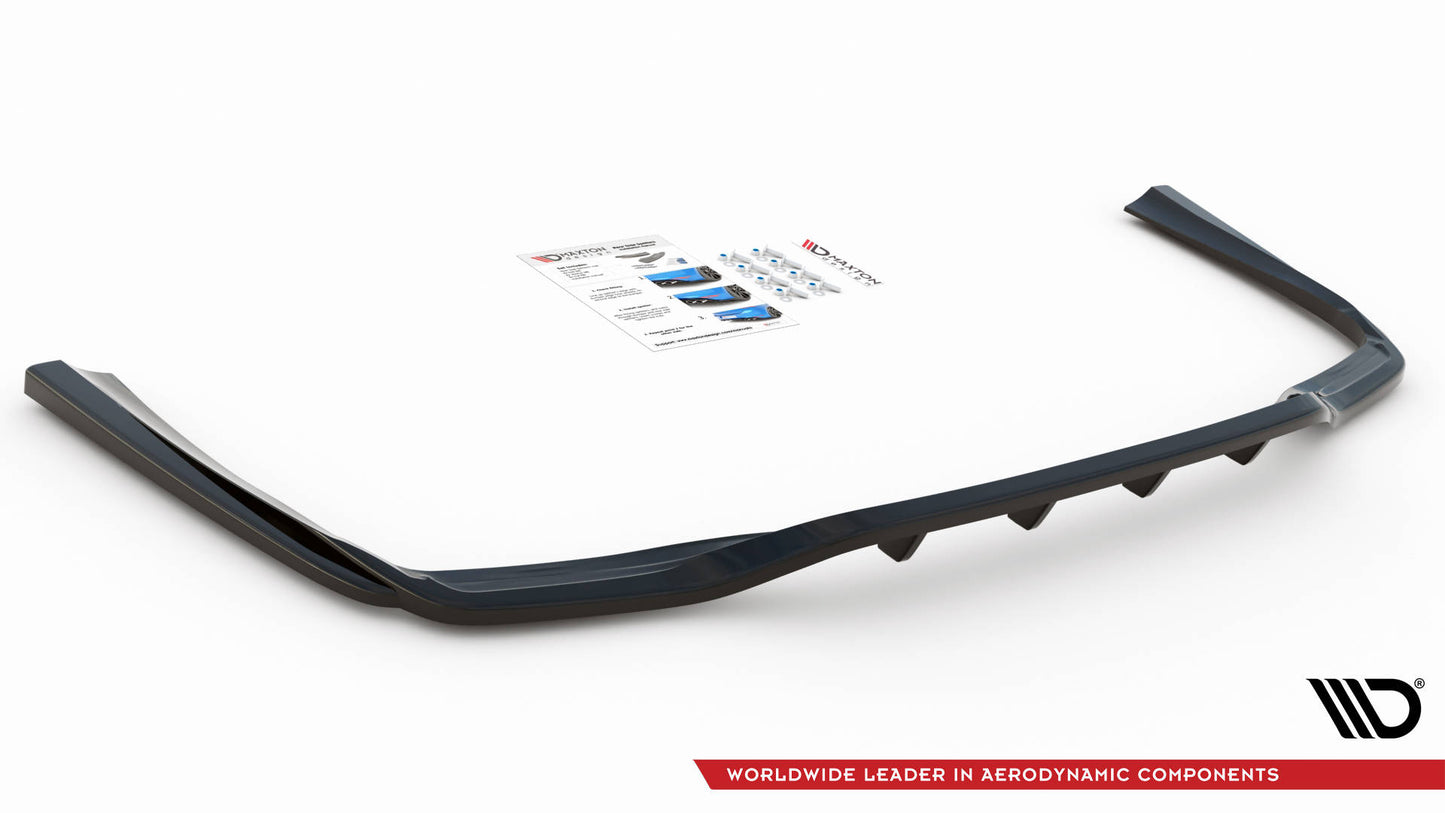 Mittlerer Diffusor Heck Ansatz DTM Look für Mercedes-Benz C W205 Carbon Look