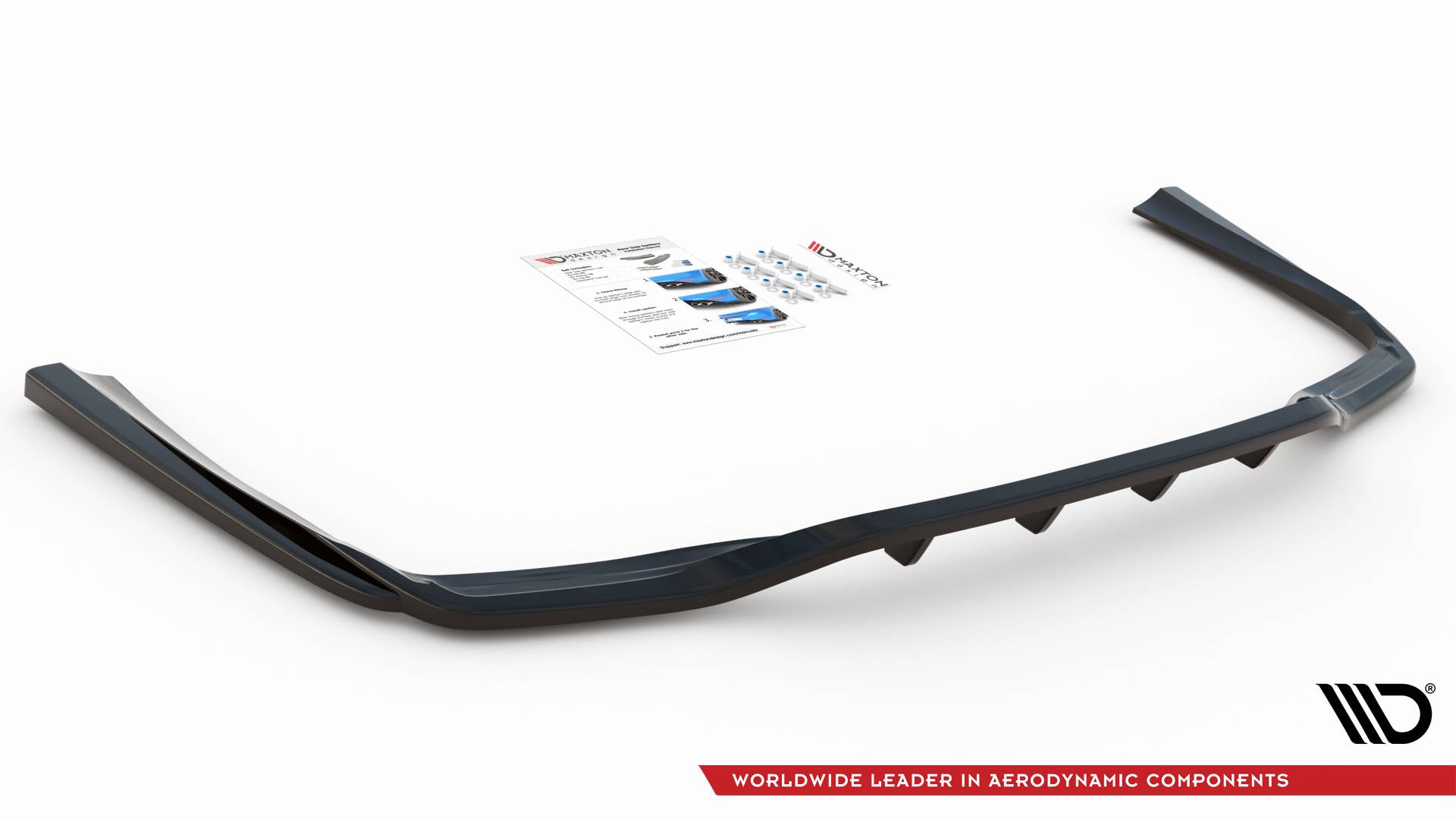 Mittlerer Diffusor Heck Ansatz DTM Look für Mercedes-Benz C W205 Carbon Look