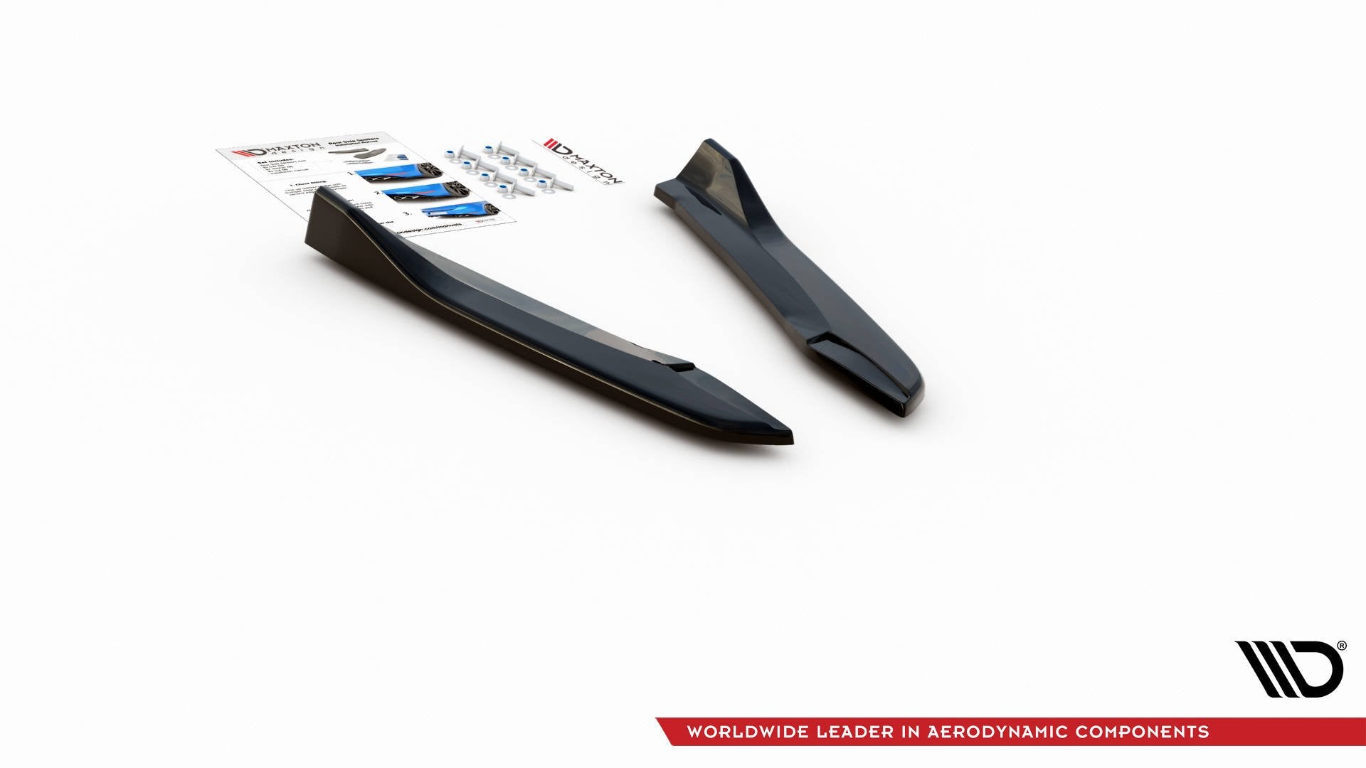 Heck Ansatz Flaps Diffusor V.3 für Seat Leon Cupra Mk3 FL Sportstourer schwarz matt