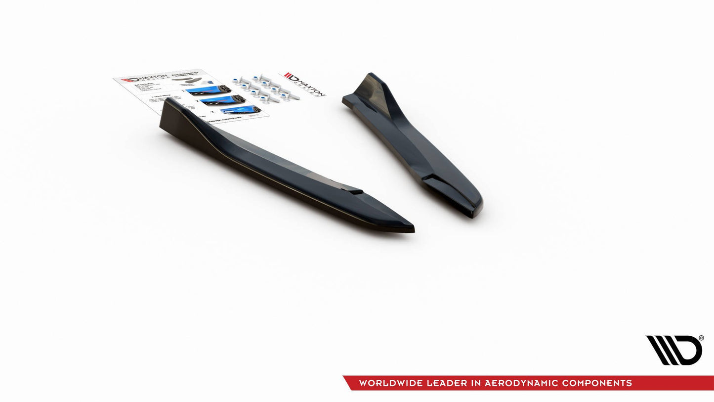 Heck Ansatz Flaps Diffusor V.3 für Seat Leon Cupra Mk3 FL Sportstourer schwarz Hochglanz