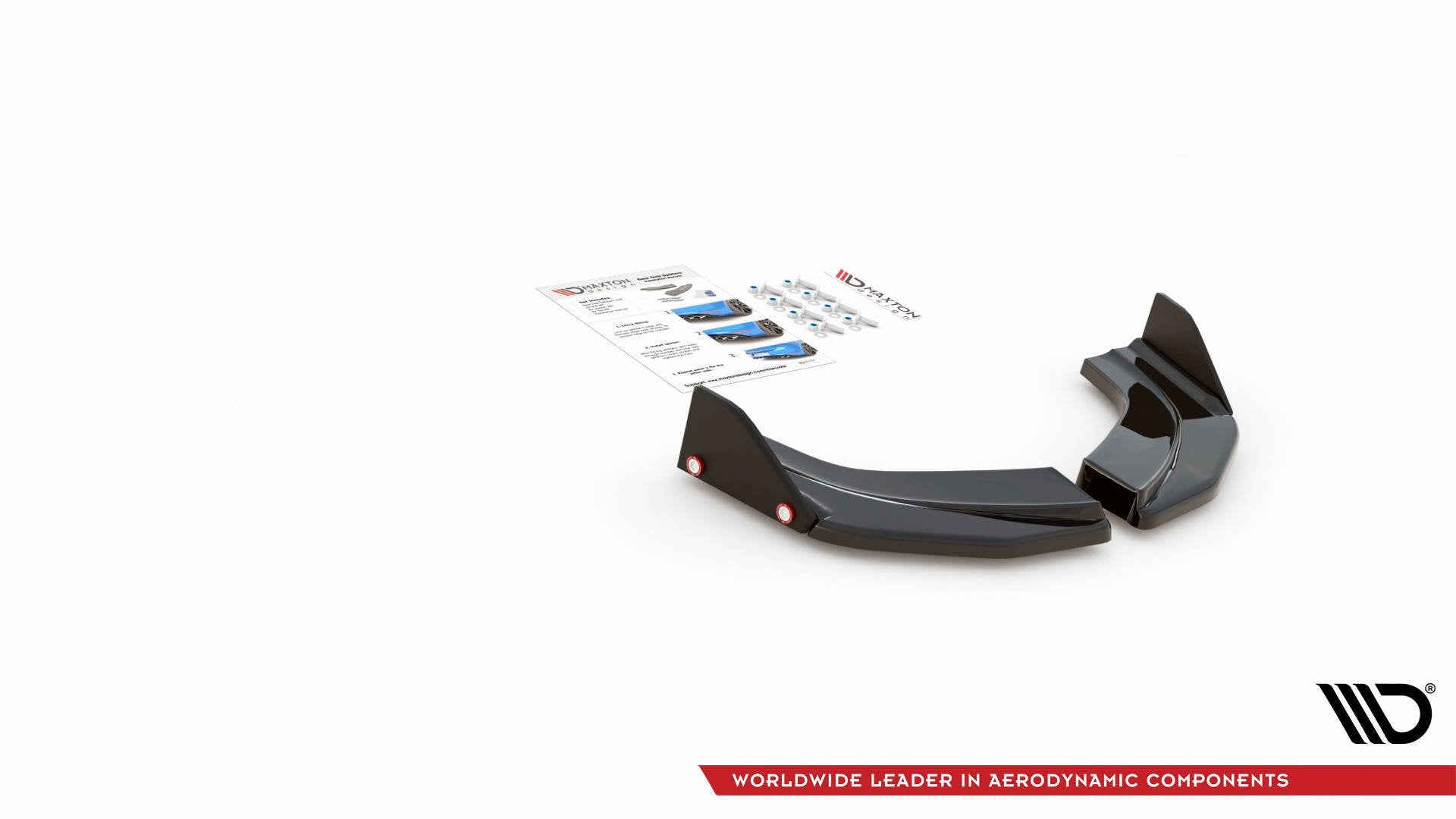 Heck Ansatz Flaps Diffusor +Flaps für V.6 Hyundai I30 N Mk3 Hatchback