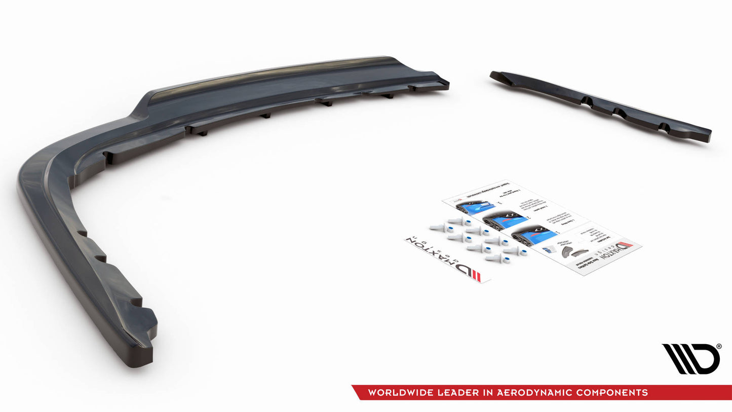 Mittlerer Diffusor Heck Ansatz DTM Look für BMW 3er Limousine E90 schwarz Hochglanz