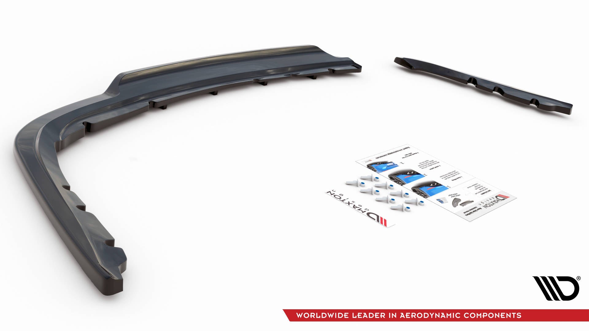 Mittlerer Diffusor Heck Ansatz DTM Look für BMW 3er Limousine E90 Carbon Look