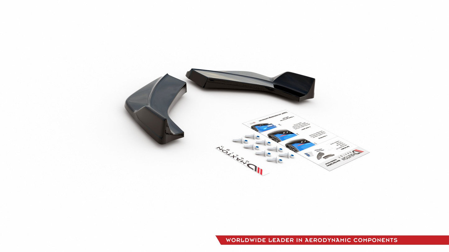 Heck Ansatz Flaps Diffusor V.3 für Hyundai I30 N Mk3 Hatchback Carbon Look
