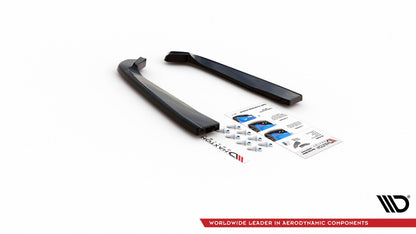 Heck Ansatz Flaps Diffusor für Ford Mustang Mk. 6 Facelift schwarz Hochglanz