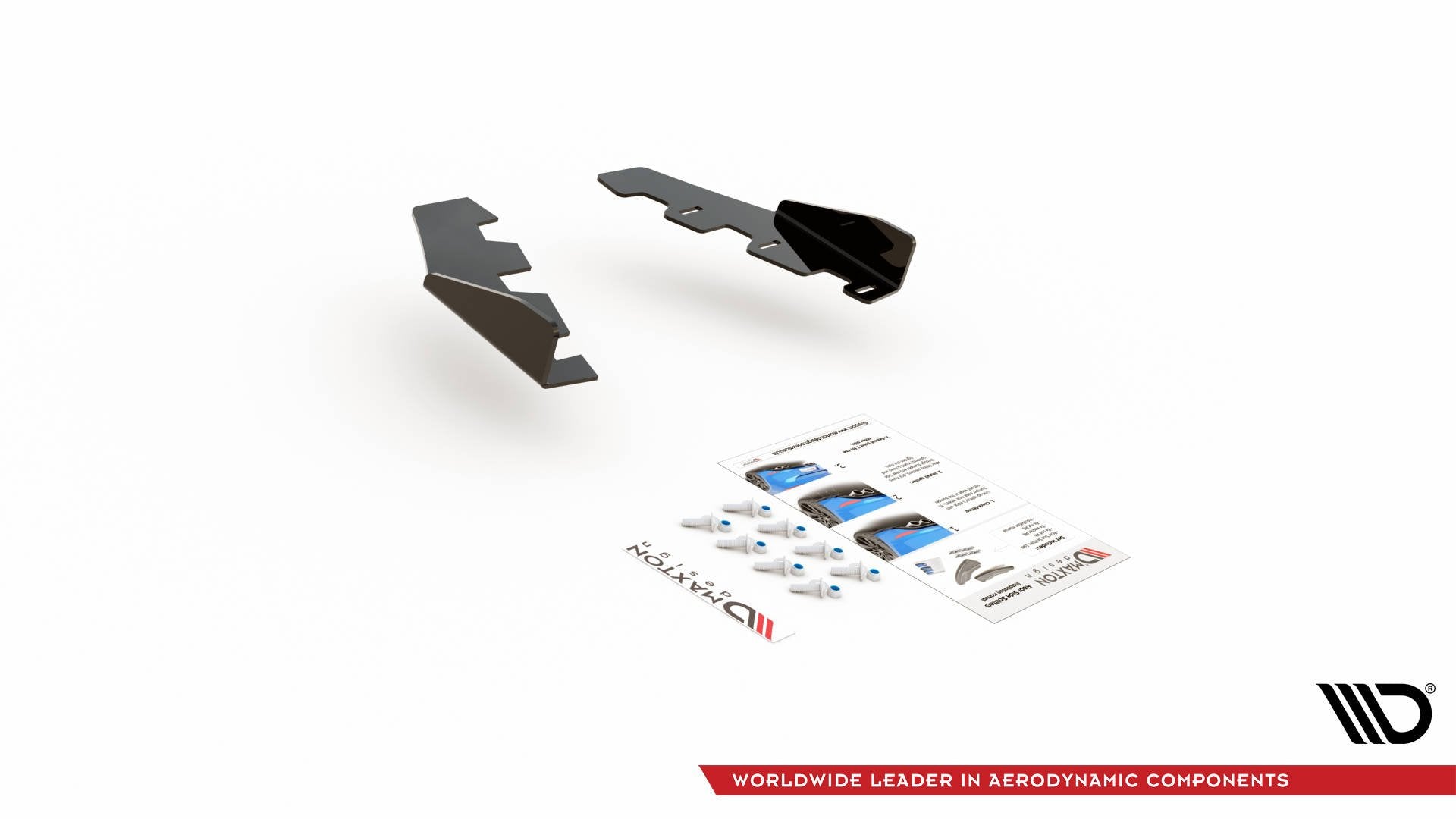 Hintere Seiten Flaps für BMW M135i F20 schwarz Hochglanz