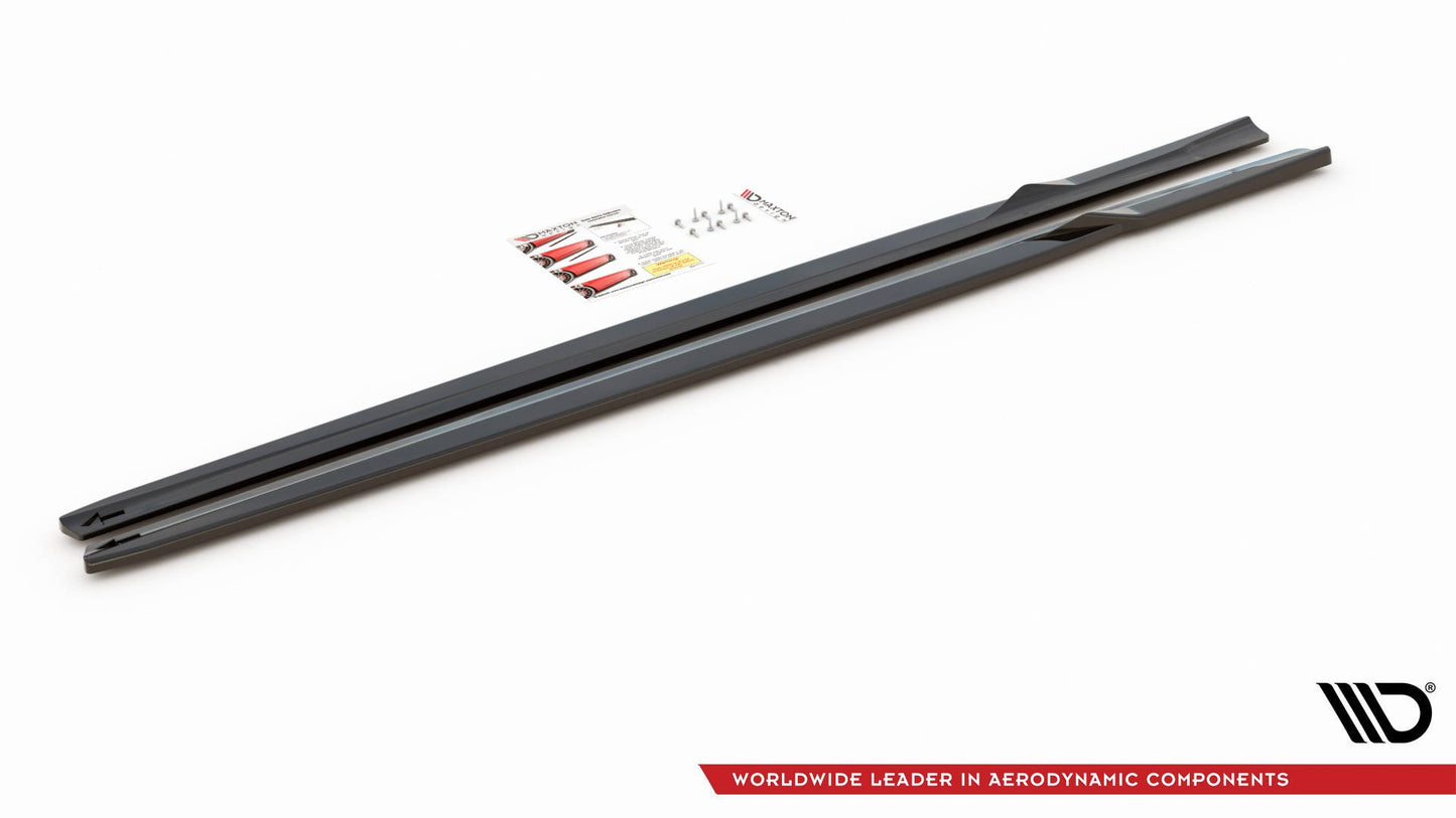 Seitenschweller Ansatz für V.2 für BMW M2 F87 schwarz matt