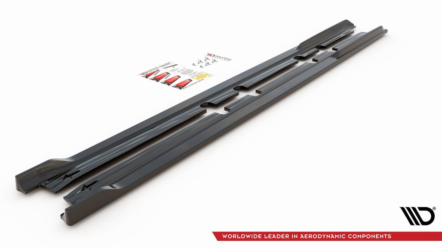 Seitenschweller Ansatz für V.2 für Seat Leon FR Mk4 / Cupra Leon  Carbon Look