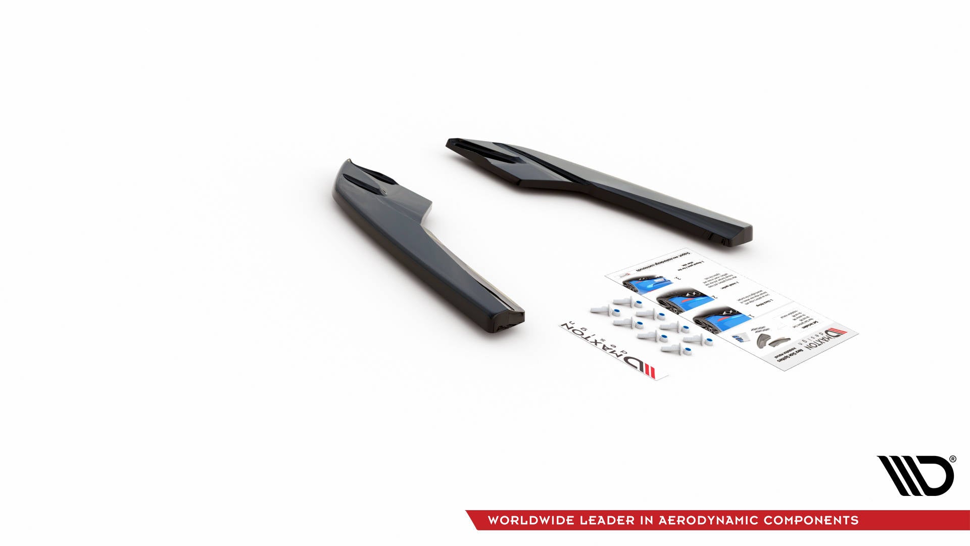 Heck Ansatz Flaps Diffusor für Audi S3 Limousine 8V schwarz Hochglanz