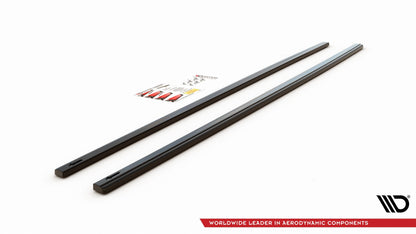 Seitenschweller Ansatz für V.2 für VW Golf 7 GTI (verengen) schwarz Hochglanz