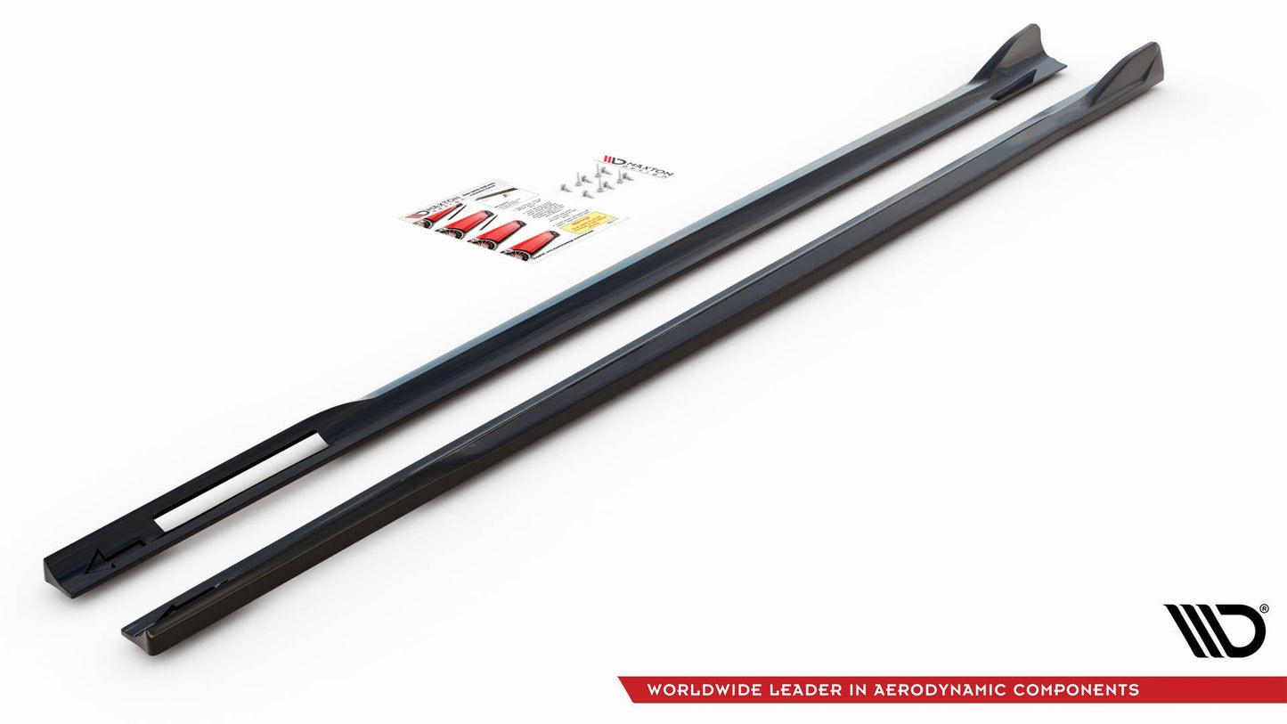 Seitenschweller Ansatz für V.2 für BMW 4er M-Paket G22 schwarz matt