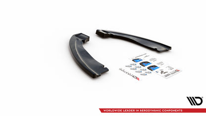 Heck Ansatz Flaps Diffusor für BMW X5 M F15 schwarz Hochglanz